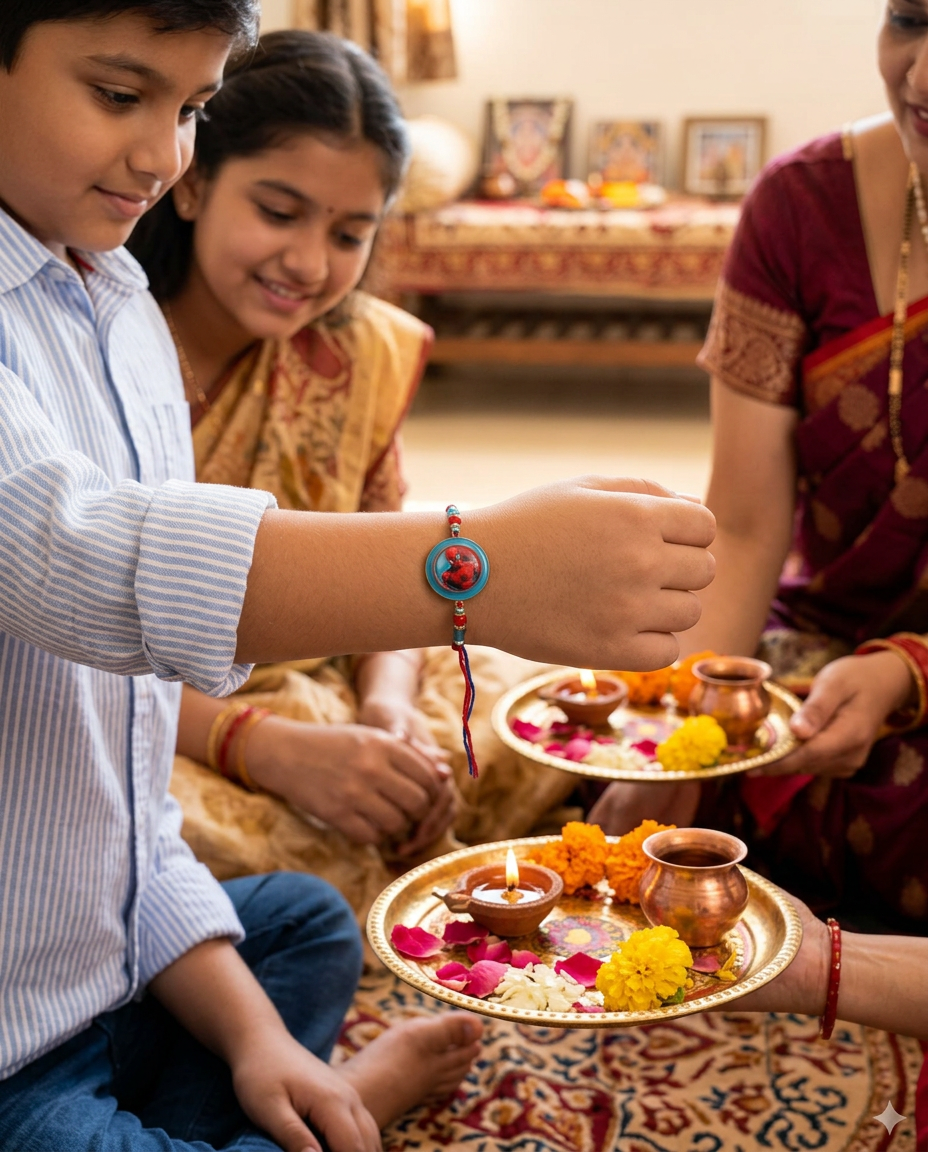 Ludo Rakhi for Brother with Game Board | Kids Raksha Bandhan Rakhi Gift | Handmade Designer Rakhi Set